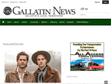 Tablet Screenshot of gallatinnews.com